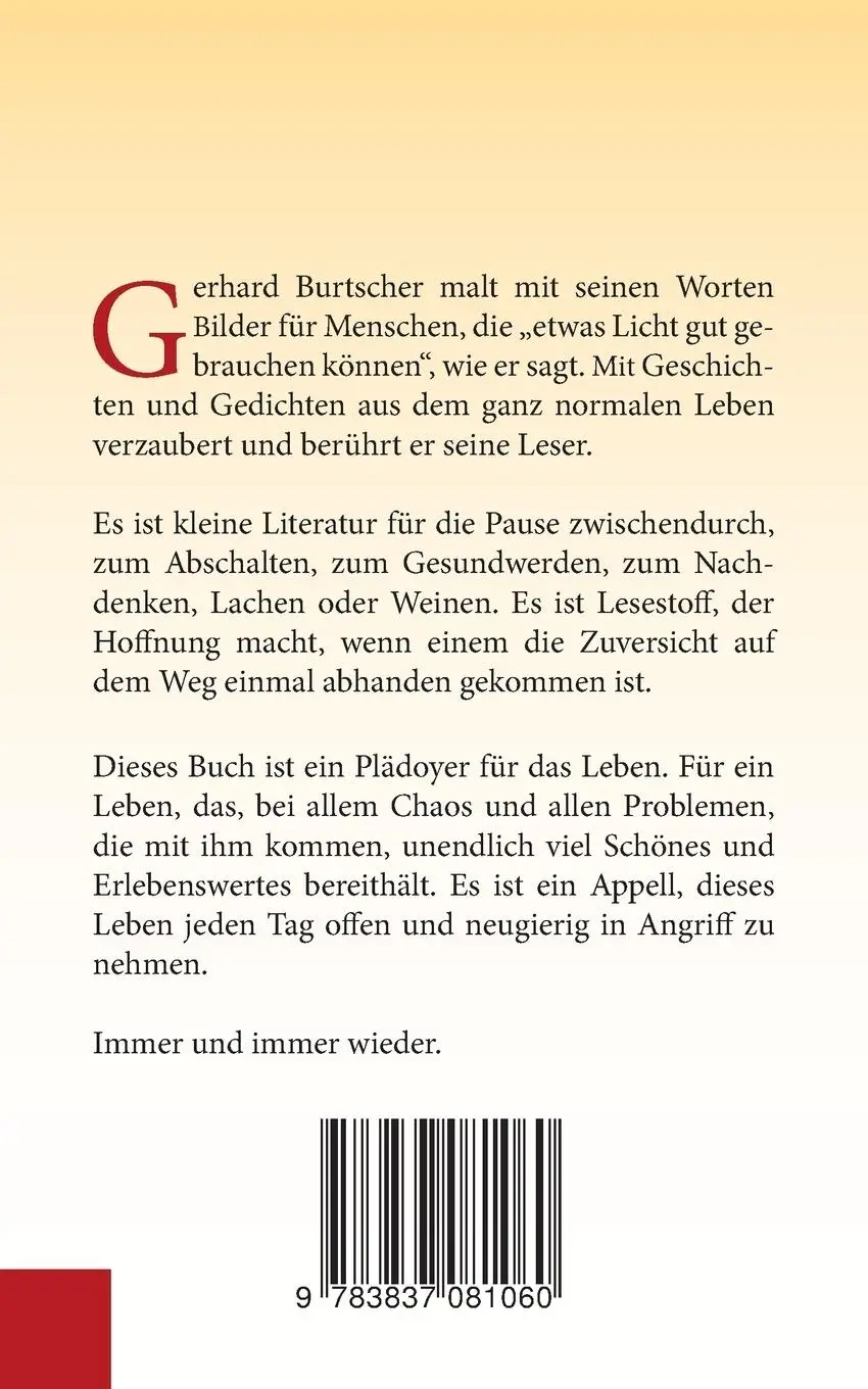 Rückseite: 9783837081060 | Berührungen | Ein Vollbad für die wunde Seele | Gerhard Burtscher