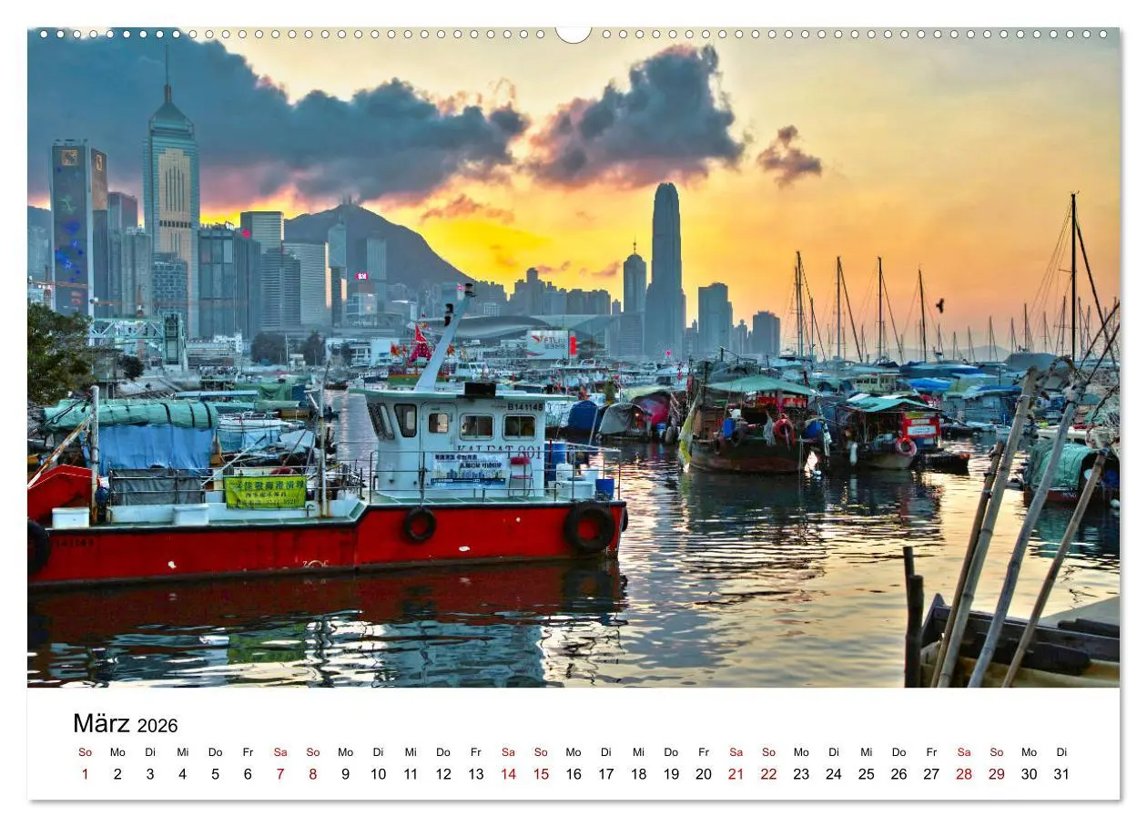 Bild: 9783457671160 | Megacity Hong Kong (hochwertiger Premium Wandkalender 2026 DIN A2...
