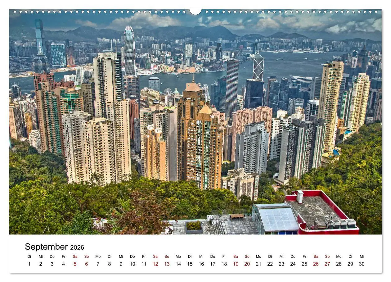 Bild: 9783457671160 | Megacity Hong Kong (hochwertiger Premium Wandkalender 2026 DIN A2...