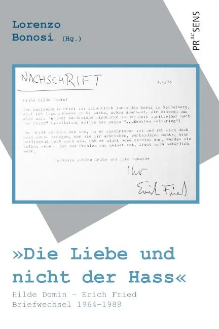 Cover: 9783706911160 | 'Die Liebe und nicht der Hass' | Lorenzo Bonosi | Taschenbuch | 193 S.
