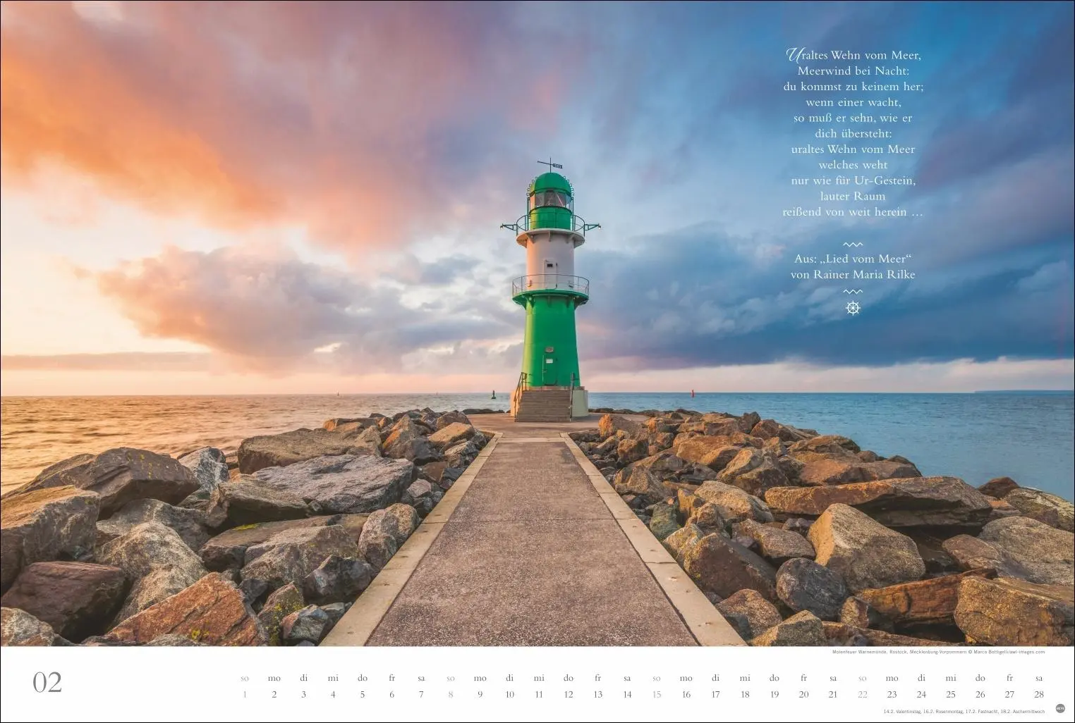Bild: 9783756411160 | Deutschlands Küsten - Ein literarischer Spaziergang Kalender 2026 -...
