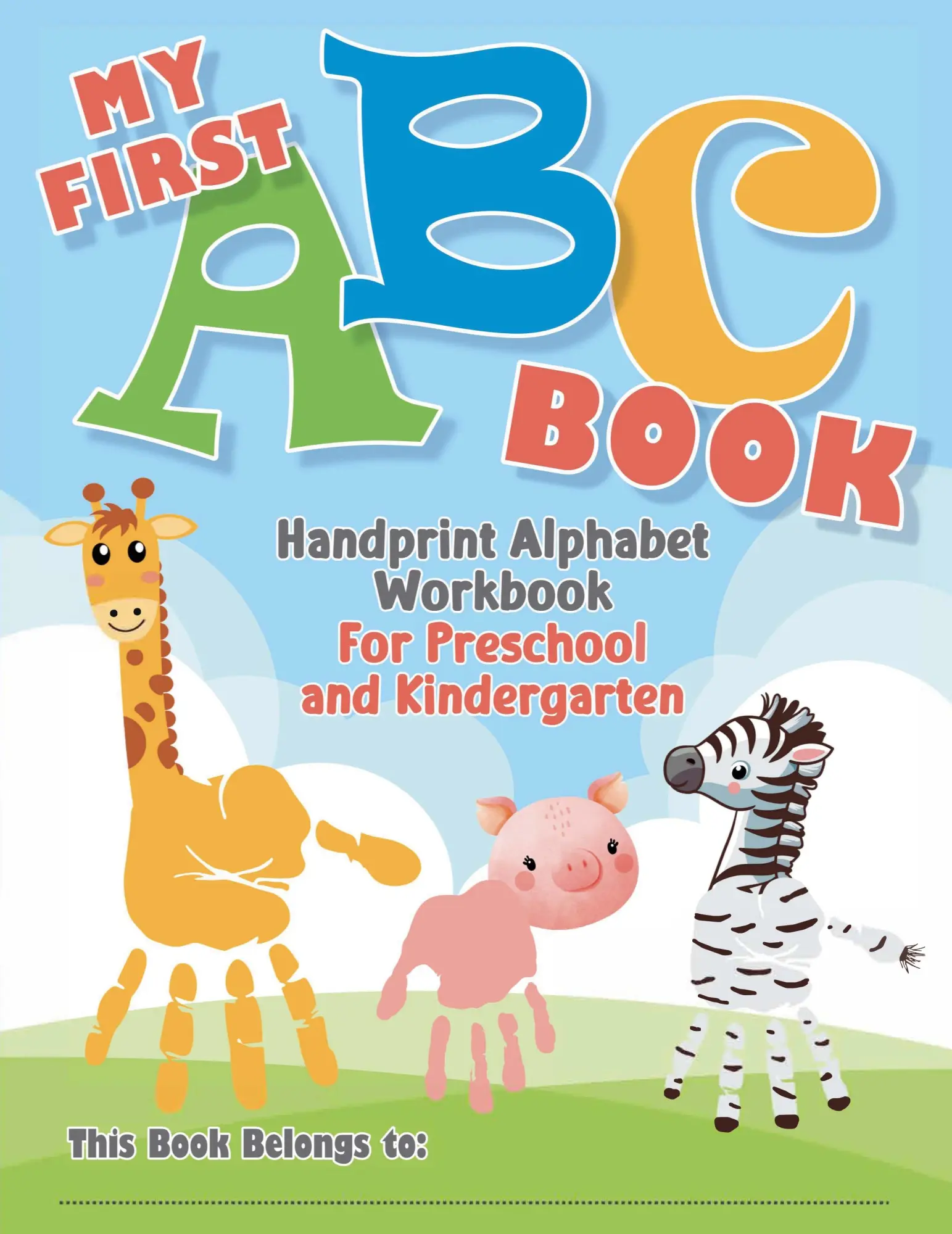Cover: 9781088281260 | My First ABC Book. Handprint Alphabet Workbook For Preschool and...