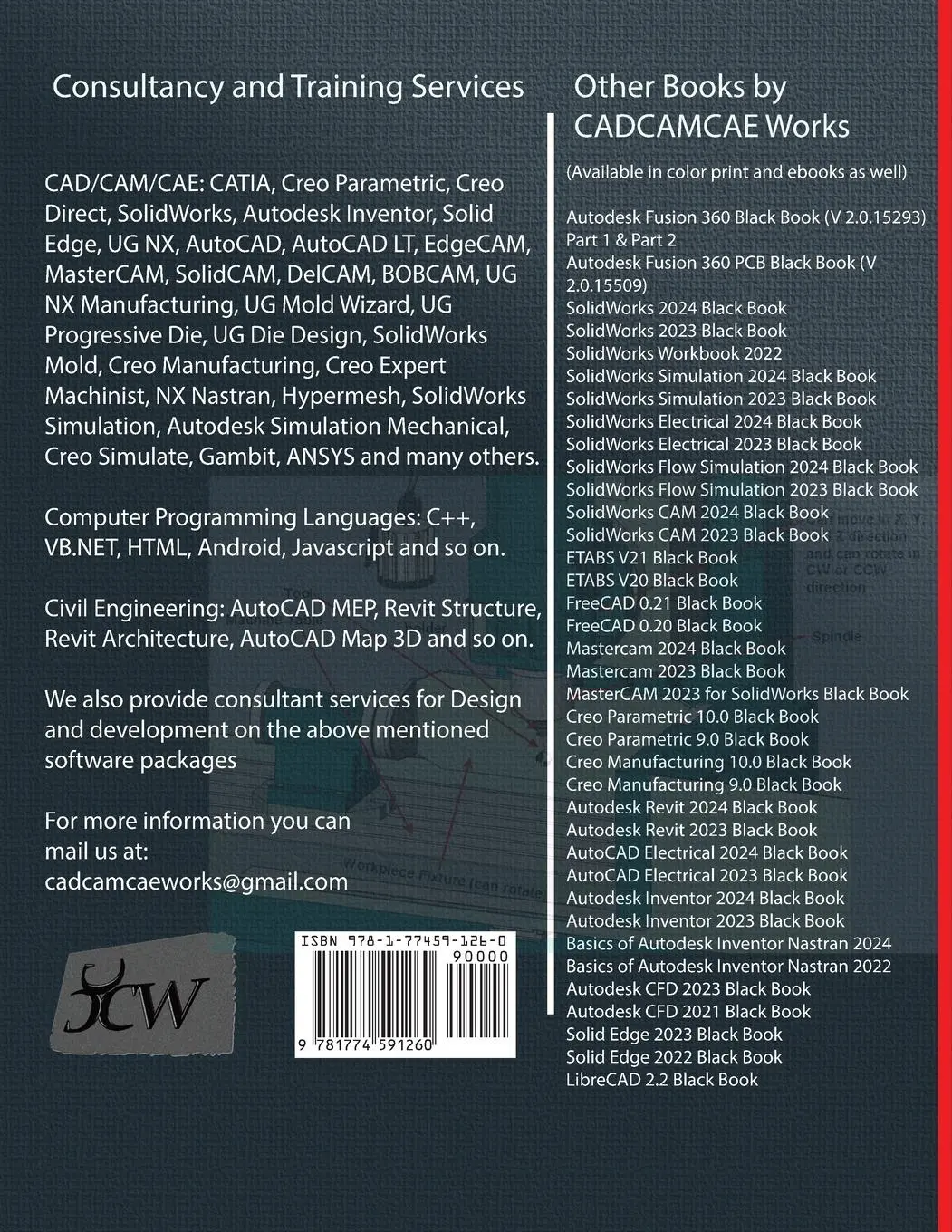 Rückseite: 9781774591260 | SolidWorks CAM 2024 Black Book | Gaurav Verma (u. a.) | Taschenbuch