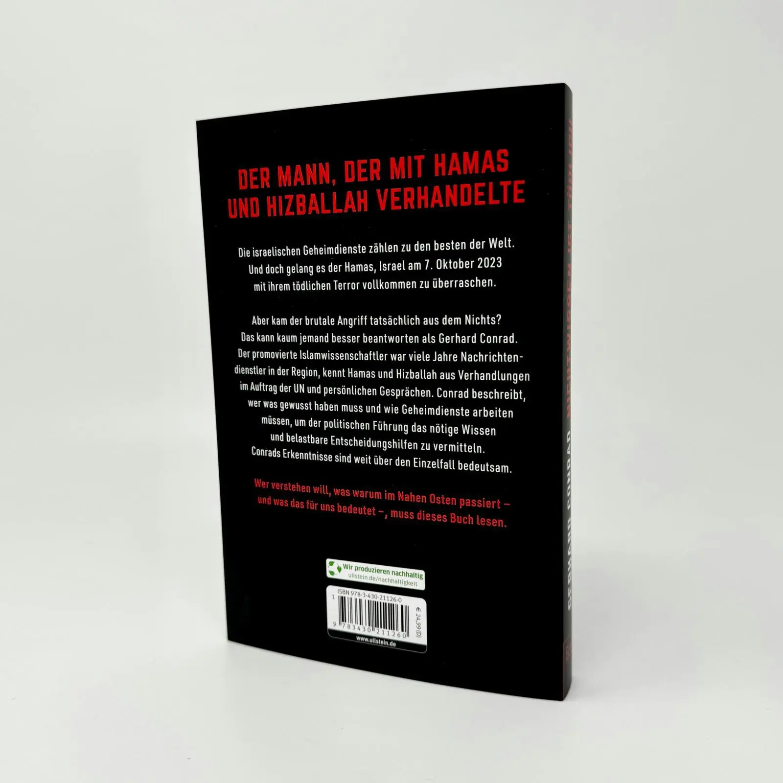 Bild: 9783430211260 | Nichtwissen ist tödlich | Gerhard Conrad | Taschenbuch | 256 S. | 2024