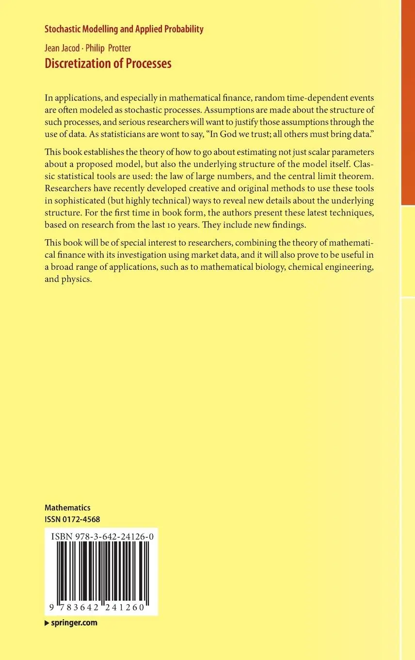 Rückseite: 9783642241260 | Discretization of Processes | Philip Protter (u. a.) | Buch | xvi