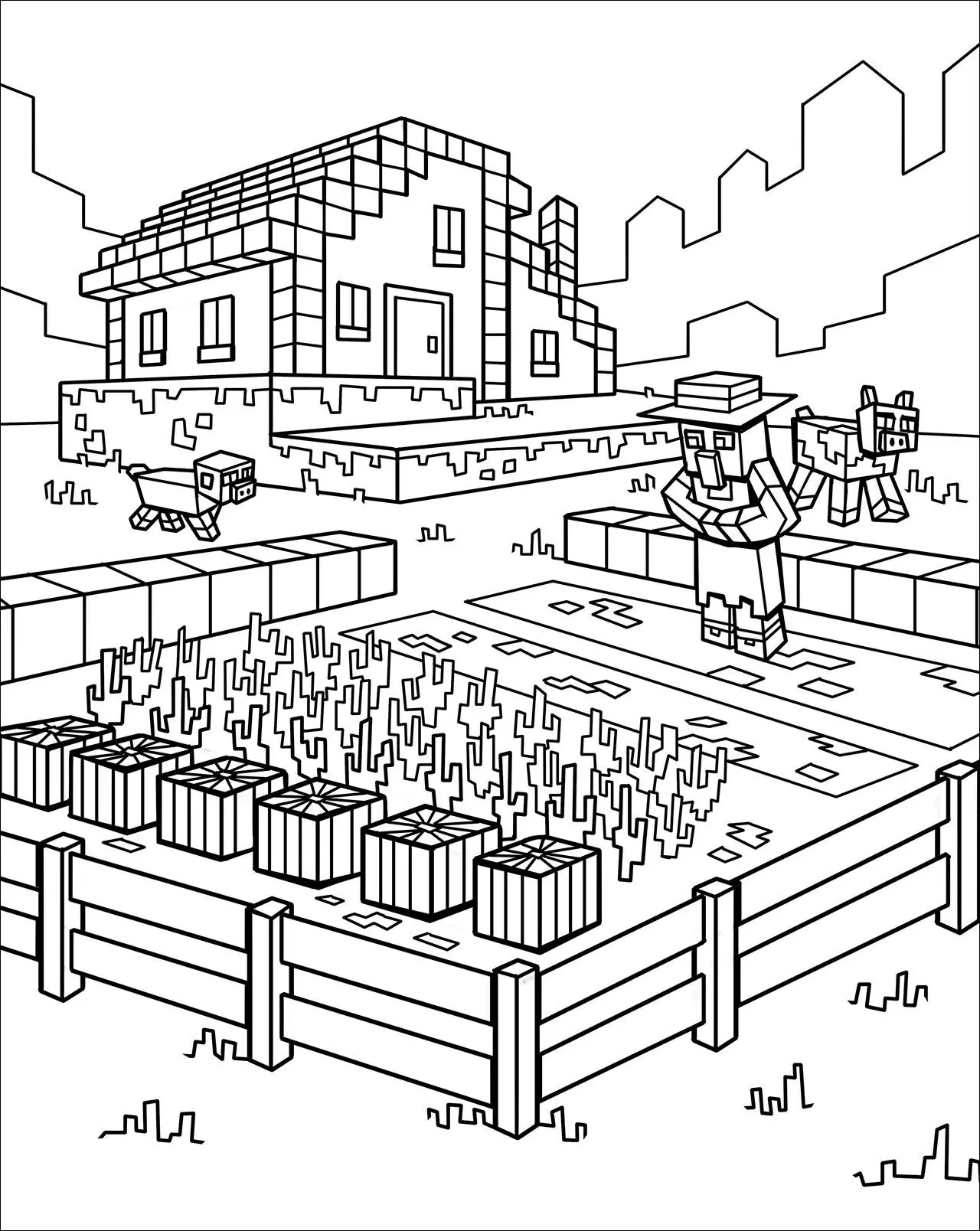 Bild: 9783743221260 | Malbuch für Minecrafter | Philipp Ach | Taschenbuch | 64 S. | Deutsch