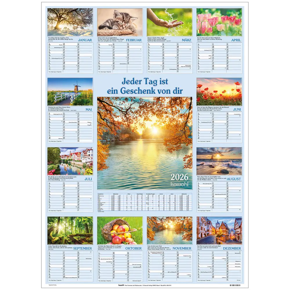 Cover: 9783754801260 | Jeder Tag ist ein Geschenk von dir 2026 | Kalender | 1 S. | Deutsch