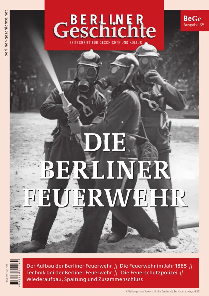 Cover: 9783962011260 | Berliner Geschichte - Zeitschrift für Geschichte und Kultur | V.