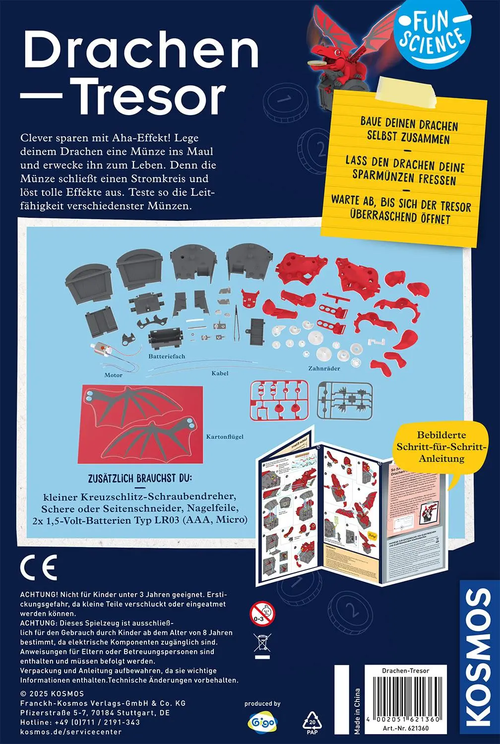 Bild: 4002051621360 | Fun Science Drachen-Tesor | Experimentierkasten | Spiel | 621360