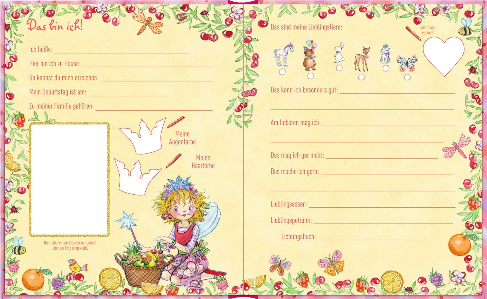 Bild: 4050003971360 | Freundebuch - Meine Freundinnen und Freunde | Prinzessin Lillifee