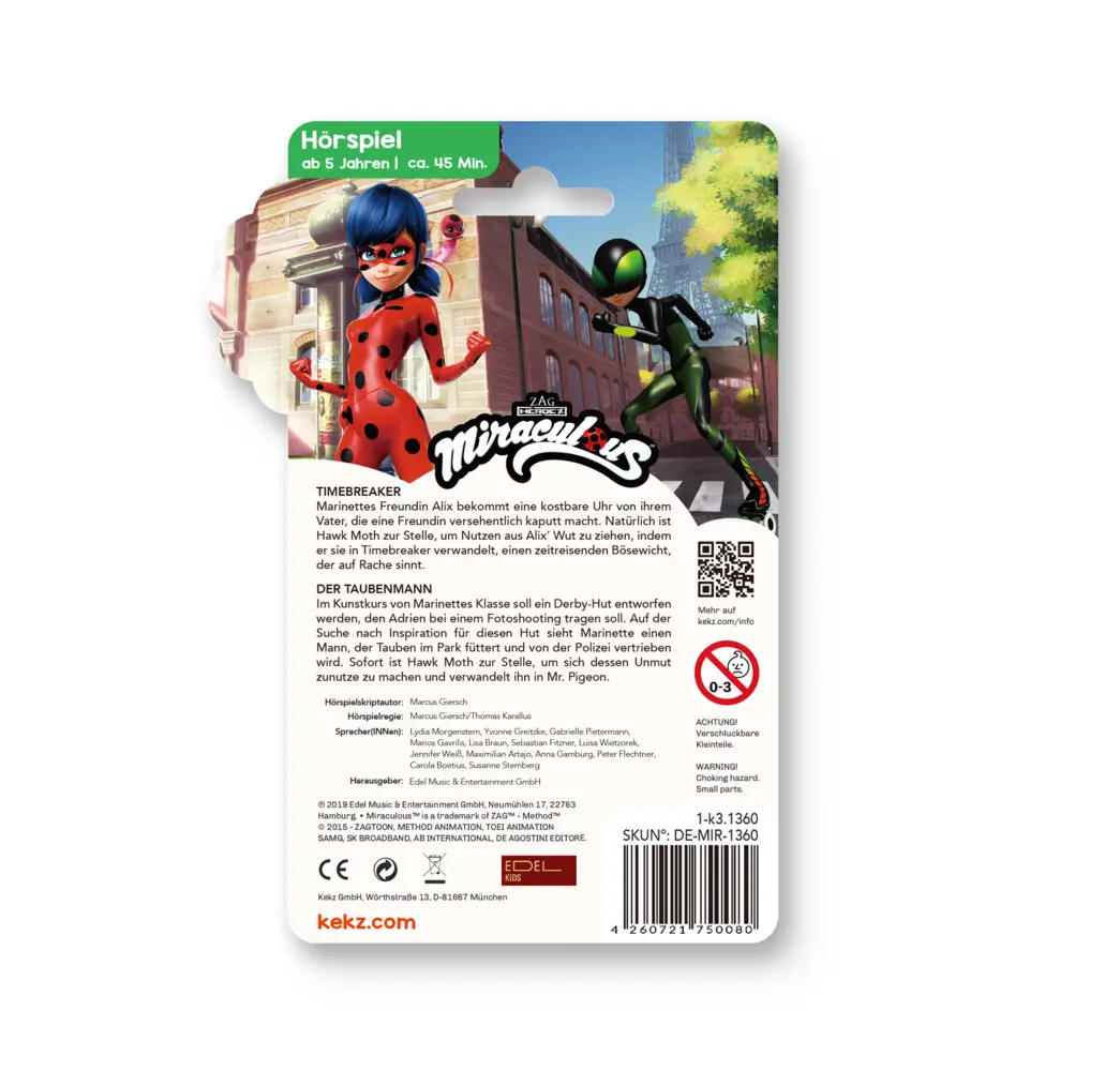 Bild: 4260721751360 | Miraculous - Timebreaker / Der Taubenmann,1 Audio-Chip | Miraculous