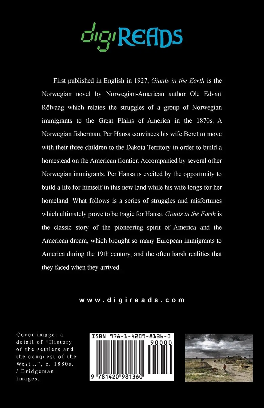 Rückseite: 9781420981360 | Giants in the Earth | O. E. Rolvaag | Taschenbuch | Englisch | 2023