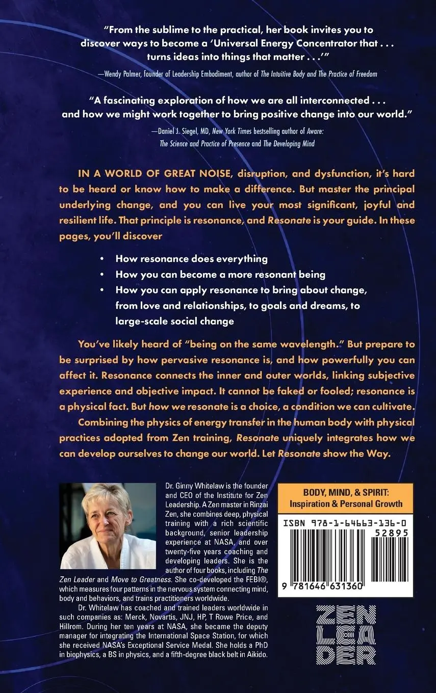 Rückseite: 9781646631360 | Resonate | Zen and the Way of Making a Difference | Ginny Whitelaw