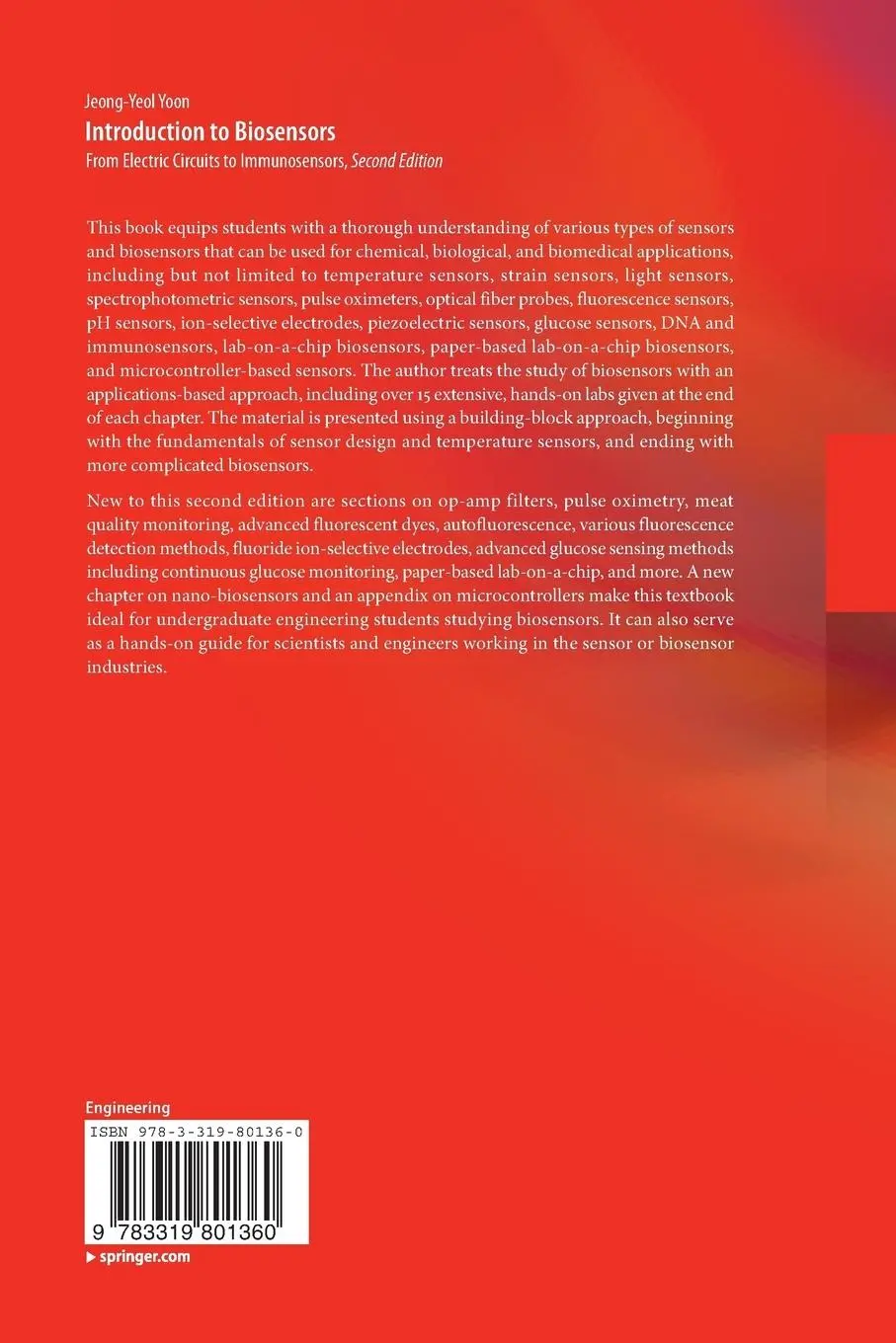 Rückseite: 9783319801360 | Introduction to Biosensors | From Electric Circuits to Immunosensors
