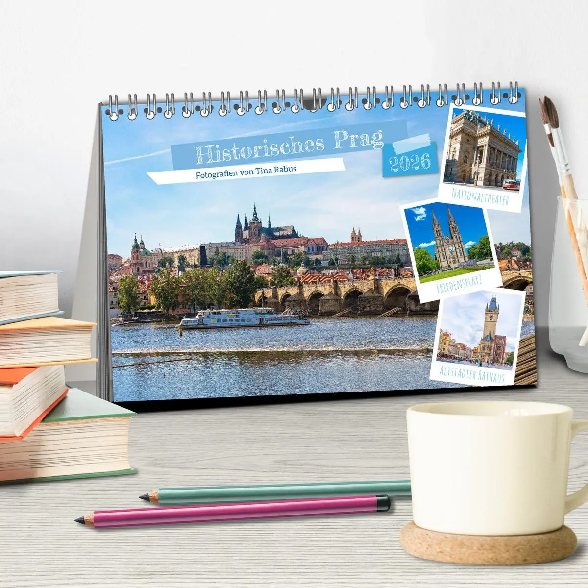 Bild: 9783457581360 | Historisches Prag (Tischkalender 2026 DIN A5 quer), CALVENDO...