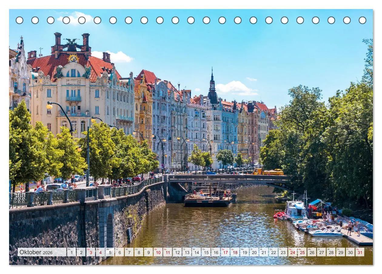 Bild: 9783457581360 | Historisches Prag (Tischkalender 2026 DIN A5 quer), CALVENDO...