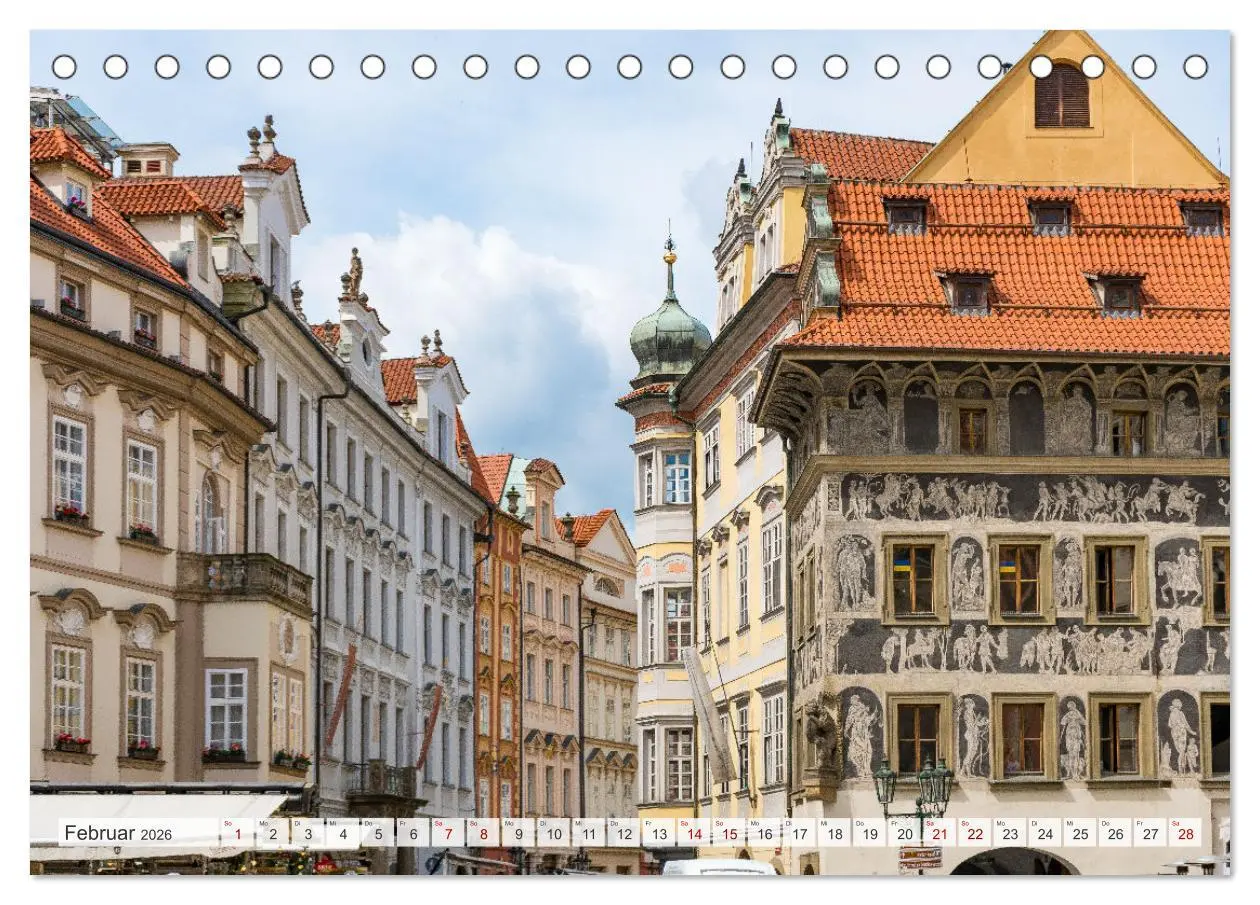 Bild: 9783457581360 | Historisches Prag (Tischkalender 2026 DIN A5 quer), CALVENDO...