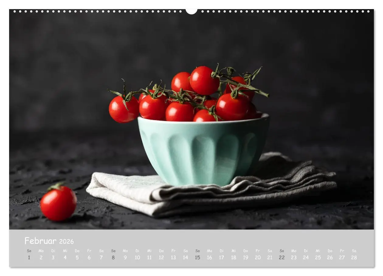 Bild: 9783457721360 | authentic FOOD art Obst und Gemüse (Wandkalender 2026 DIN A2 quer),...