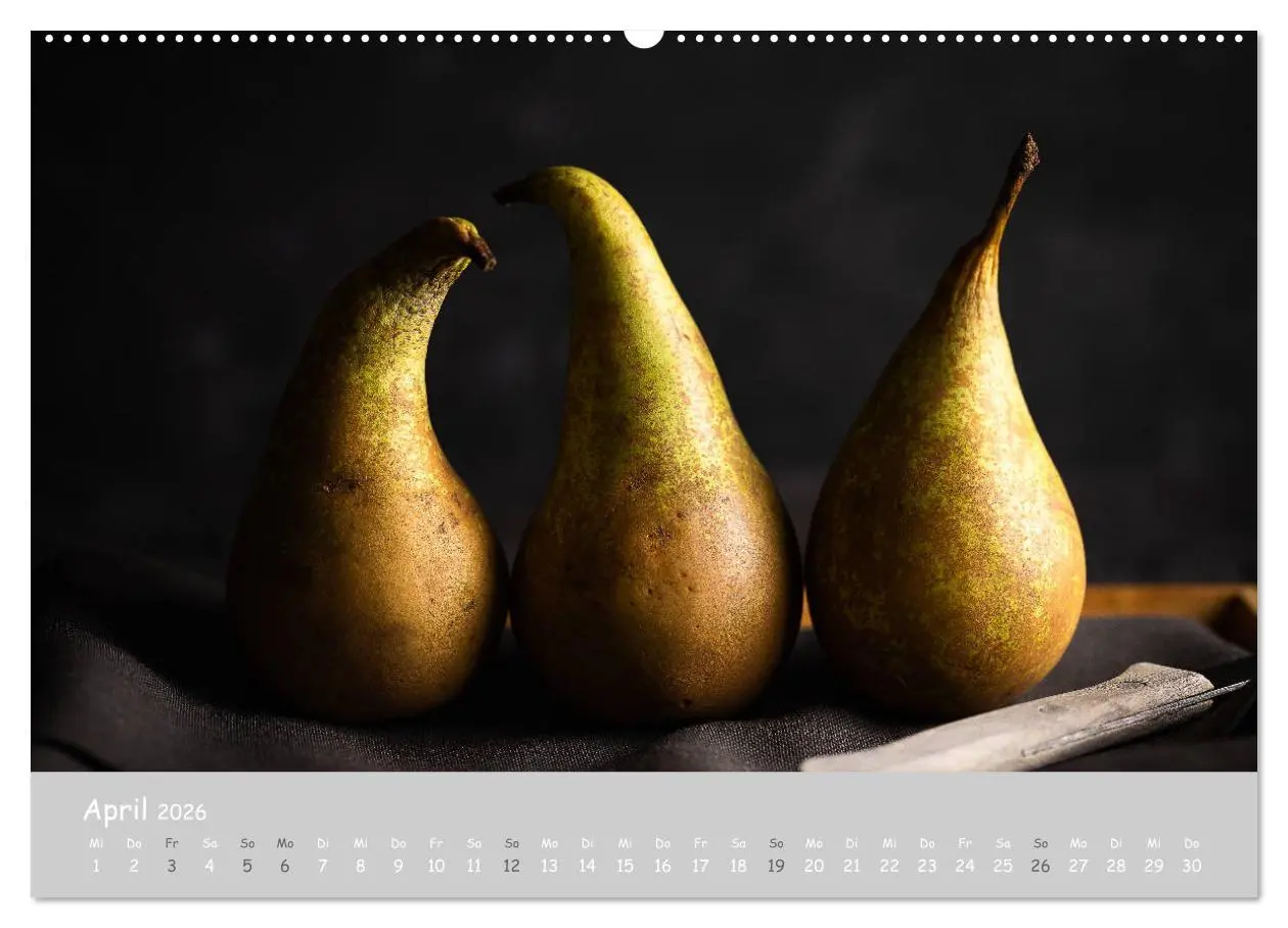 Bild: 9783457721360 | authentic FOOD art Obst und Gemüse (Wandkalender 2026 DIN A2 quer),...