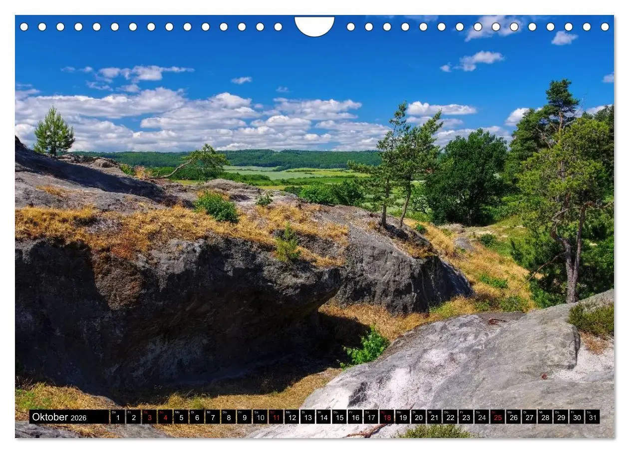 Bild: 9783516051360 | Die Teufelsmauer - Bizarre Felsformationen im Harz (Wandkalender...