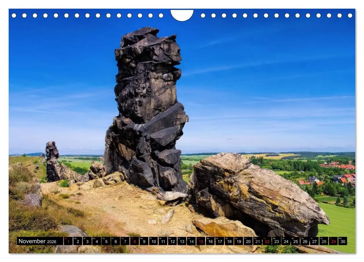 Bild: 9783516051360 | Die Teufelsmauer - Bizarre Felsformationen im Harz (Wandkalender...