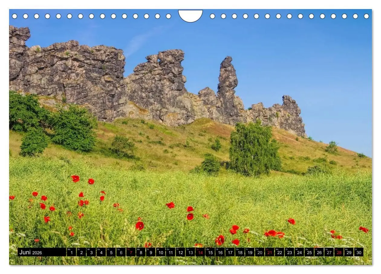 Bild: 9783516051360 | Die Teufelsmauer - Bizarre Felsformationen im Harz (Wandkalender...