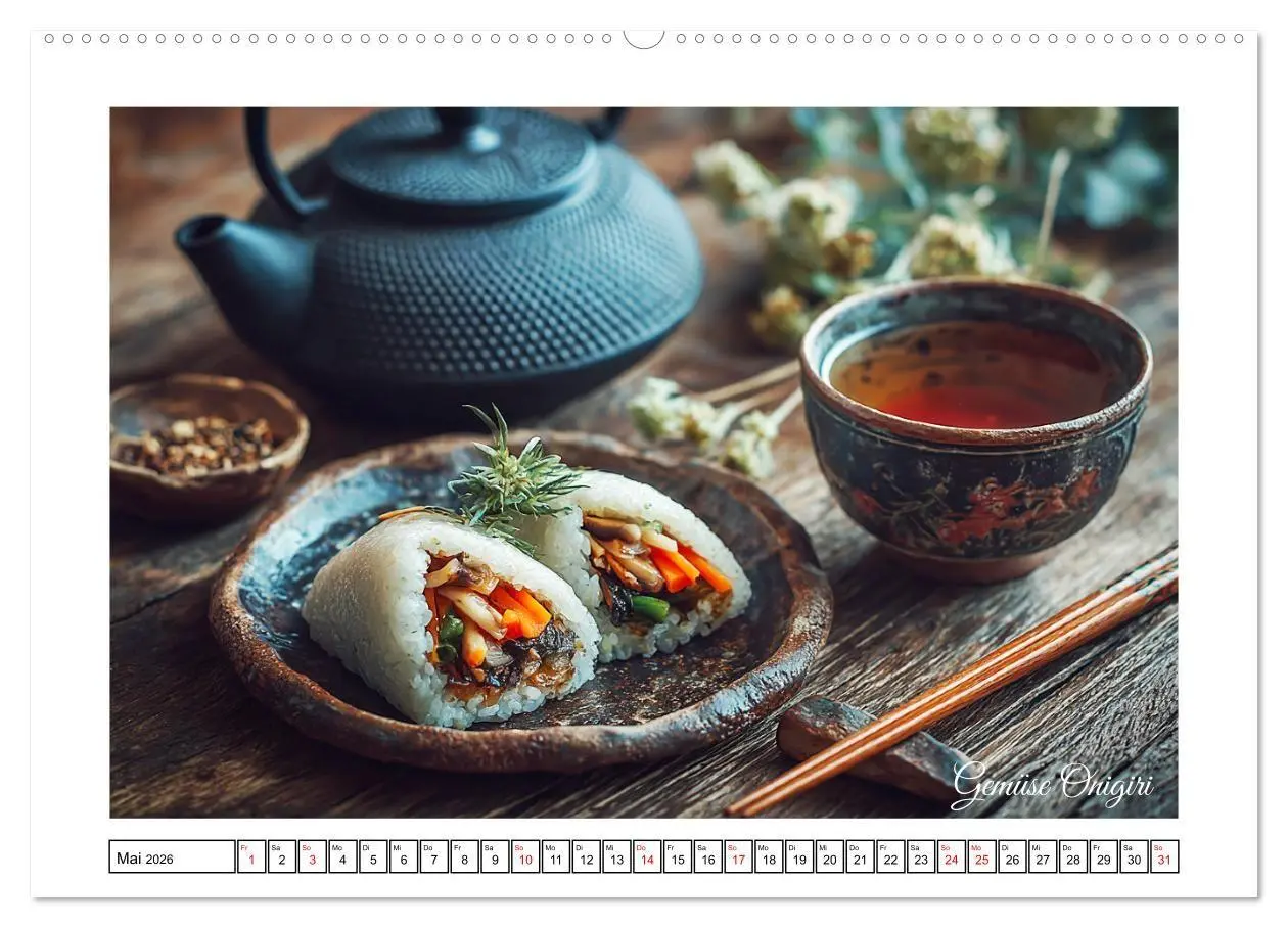Bild: 9783516741360 | Genussmomente. Streifzug durch die japanische Küche (Wandkalender...