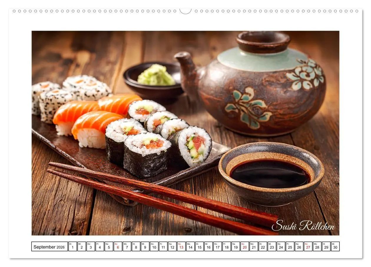 Bild: 9783516741360 | Genussmomente. Streifzug durch die japanische Küche (Wandkalender...