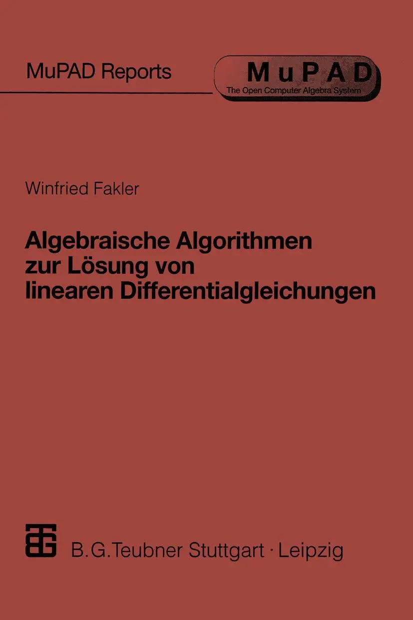 Cover: 9783519021360 | Algebraische Algorithmen zur Lösung von linearen...