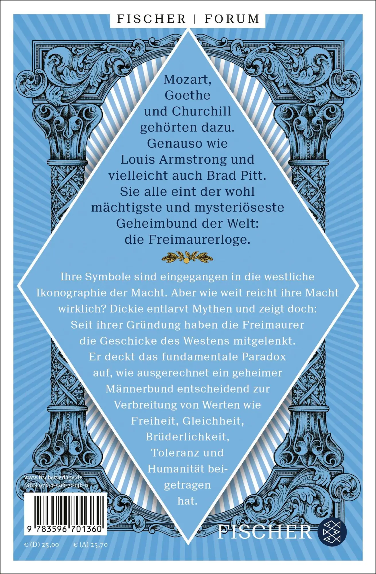 Rückseite: 9783596701360 | Die Freimaurer - Der mächtigste Geheimbund der Welt | John Dickie