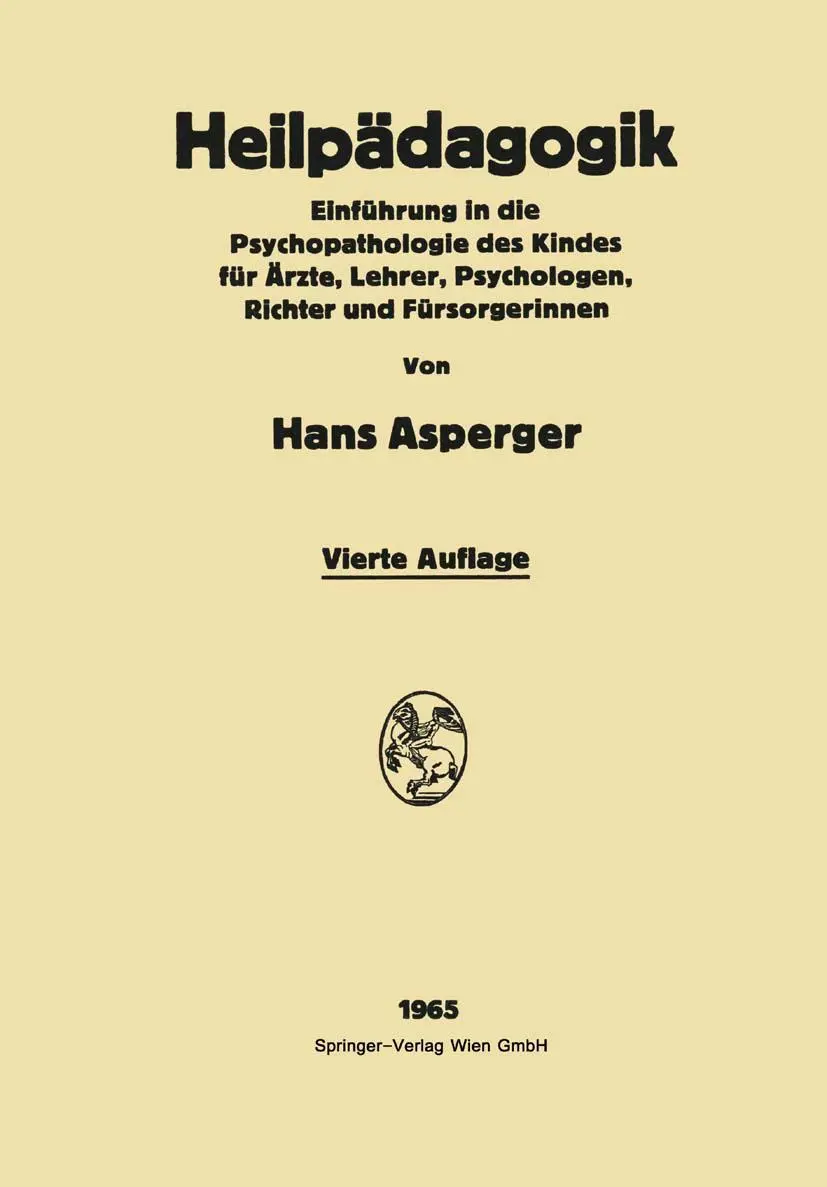 Cover: 9783662271360 | Heilpädagogik | Hans Asperger | Taschenbuch | viii | Deutsch