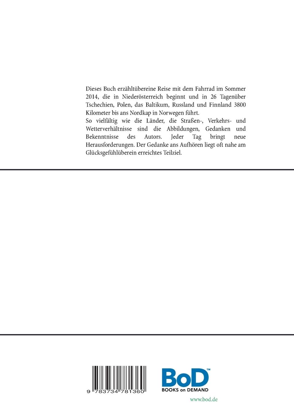 Rückseite: 9783734781360 | Der lange Weg zum Nordkap | Manfred Maier | Taschenbuch | 156 S.