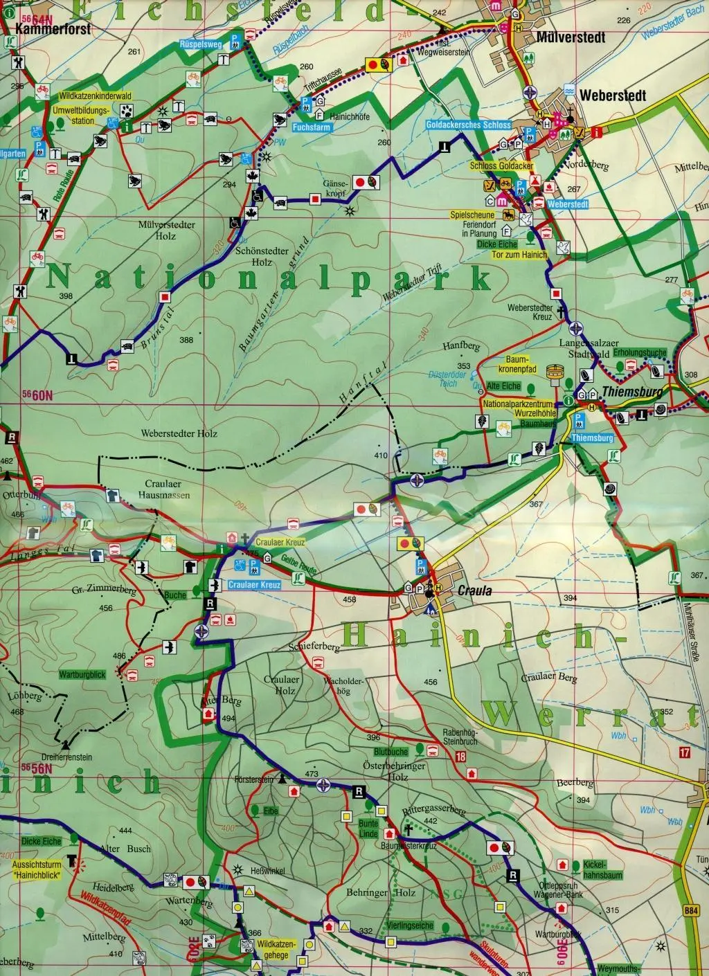 Bild: 9783869731360 | Hainichlandweg 1 : 35 000 | (Land-)Karte | Deutsch | 2017