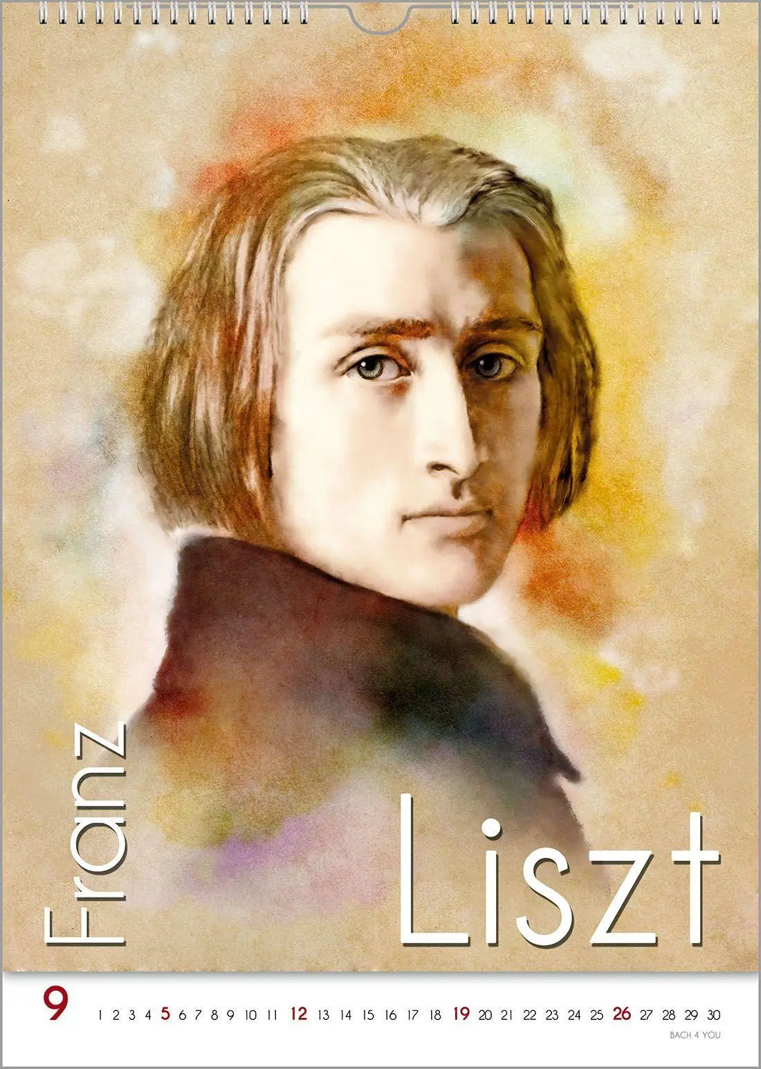 Bild: 9783969031360 | Komponisten-Kalender, ein Musik-Kalender 2027, DIN A4 | Peter Bach Jr.
