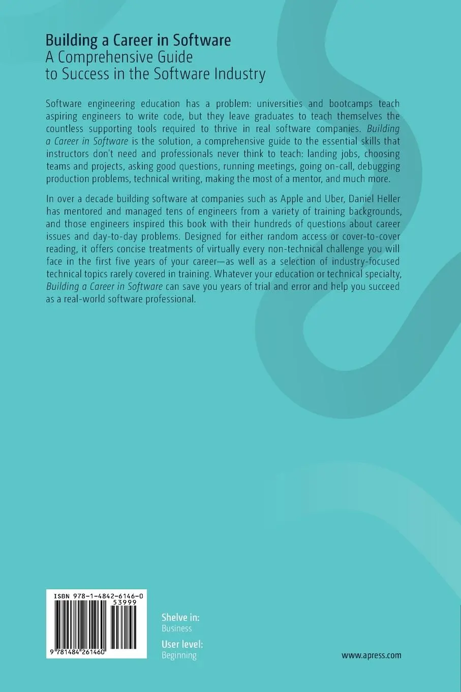 Rückseite: 9781484261460 | Building a Career in Software | Daniel Heller | Taschenbuch | xii