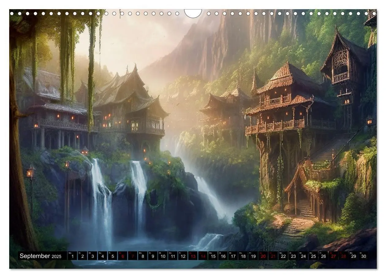 Bild: 9783383841460 | Im Reich der Elben (Wandkalender 2025 DIN A3 quer), CALVENDO...