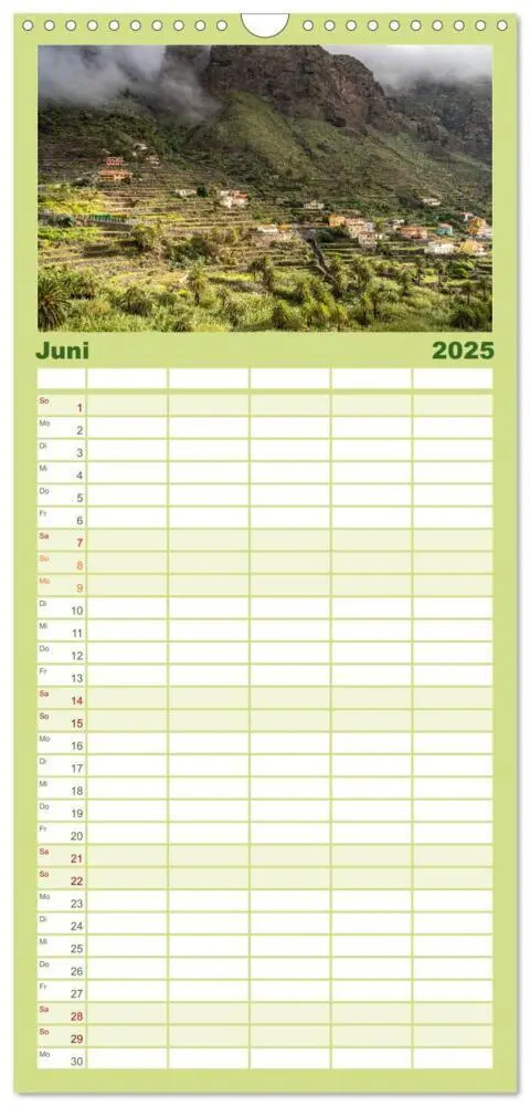 Bild: 9783457191460 | Familienplaner 2025 - Kanarische Inseln: La Gomera mit 5 Spalten...