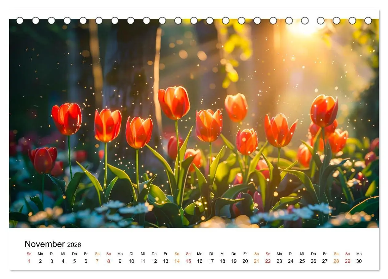 Bild: 9783457401460 | Tulpen - ein Farbenmeer (Tischkalender 2026 DIN A5 quer), CALVENDO...