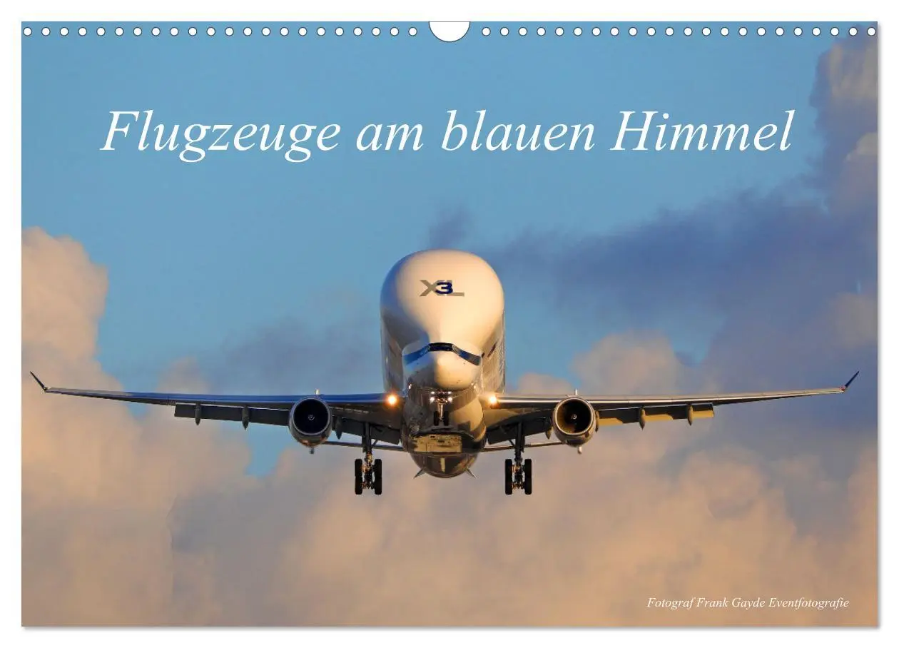 Cover: 9783457641460 | Flugzeuge am blauen Himmel (Wandkalender 2026 DIN A3 quer),...