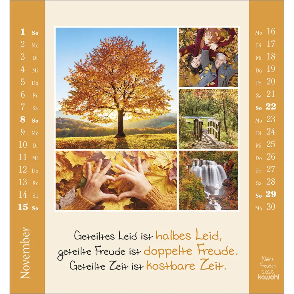 Bild: 9783754881460 | Kleine Freuden 2026 | Aufstell-Kalender mit Bildcollagen | Kalender