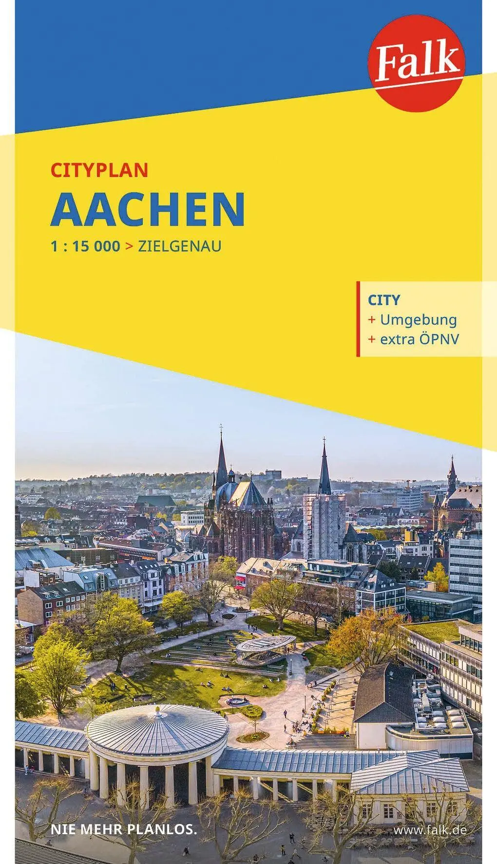 Cover: 9783827901460 | Falk Cityplan Aachen 1:15.000 | (Land-)Karte | Falk Citypläne | 2026
