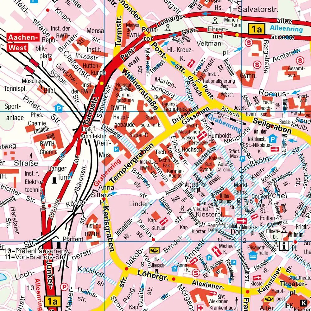 Bild: 9783827901460 | Falk Cityplan Aachen 1:15.000 | (Land-)Karte | Falk Citypläne | 2026