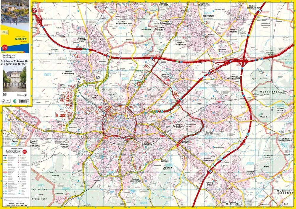 Bild: 9783827901460 | Falk Cityplan Aachen 1:15.000 | (Land-)Karte | Falk Citypläne | 2026