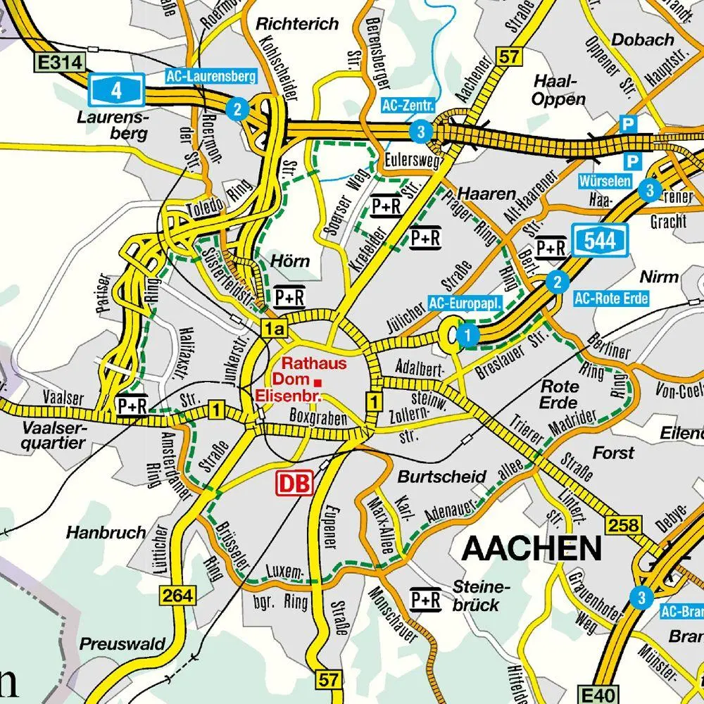 Bild: 9783827901460 | Falk Cityplan Aachen 1:15.000 | (Land-)Karte | Falk Citypläne | 2026