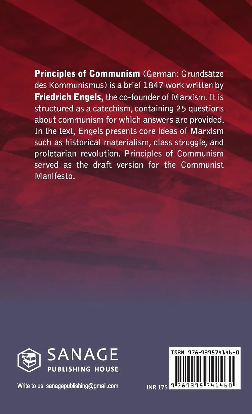 Rückseite: 9789395741460 | The Principles of Communism | Friedrich Engels | Buch | Englisch