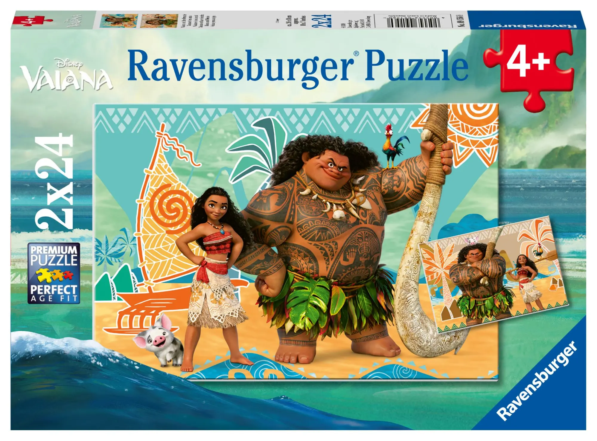 Cover: 4005556091560 | Kinderpuzzle 2x24 Teile - Disney Vaiana | Spiel | 09156 | Deutsch