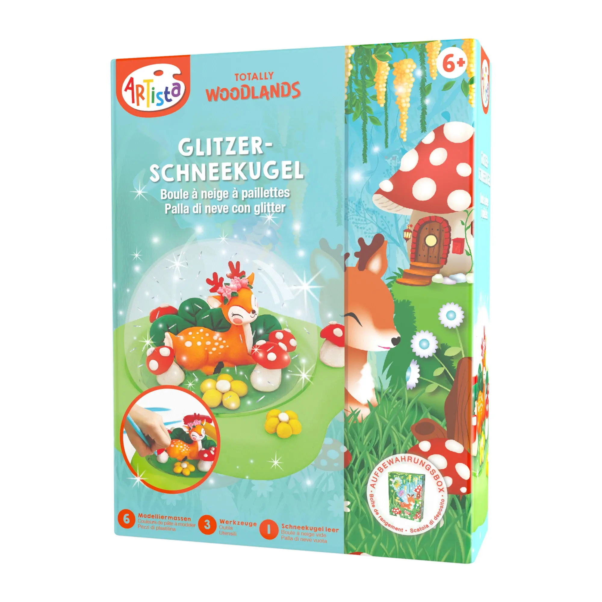 Bild: 7640250151560 | Artista - Glitzer-Schneekugel Reh | Artista | Kit (Bastelset) | 2023