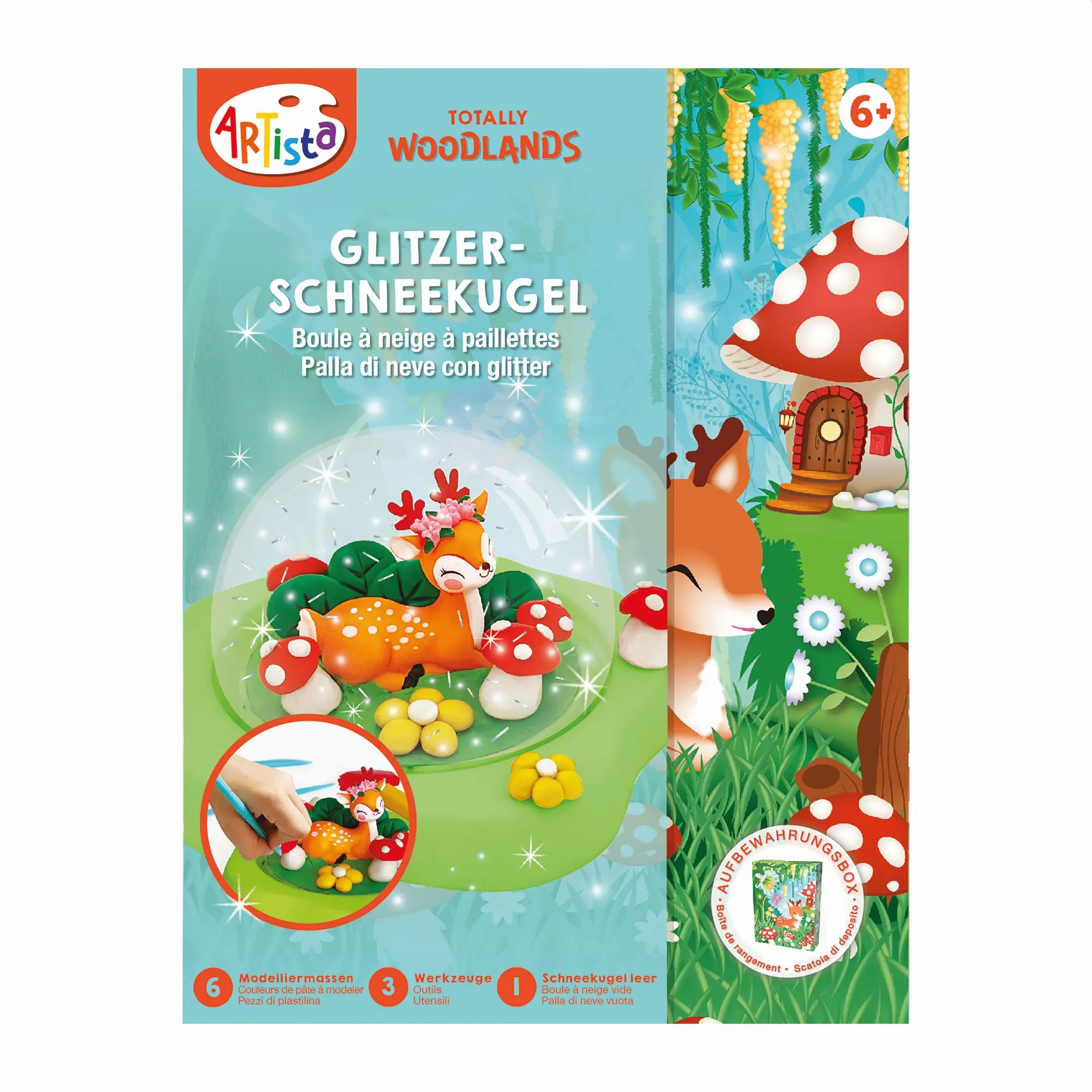 Bild: 7640250151560 | Artista - Glitzer-Schneekugel Reh | Artista | Kit (Bastelset) | 2023