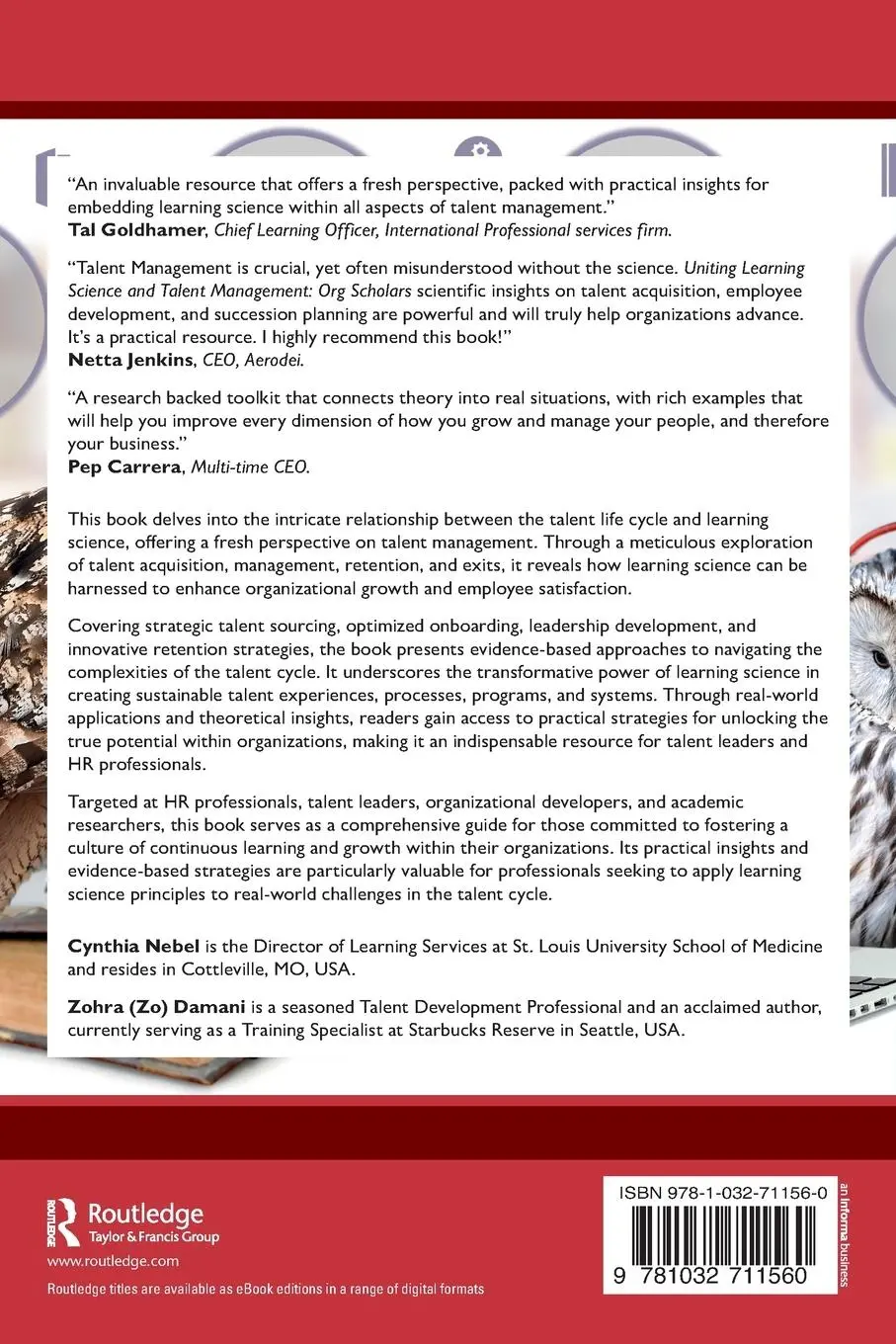 Rückseite: 9781032711560 | Uniting Learning Science and Talent Management | Org Scholars | Buch
