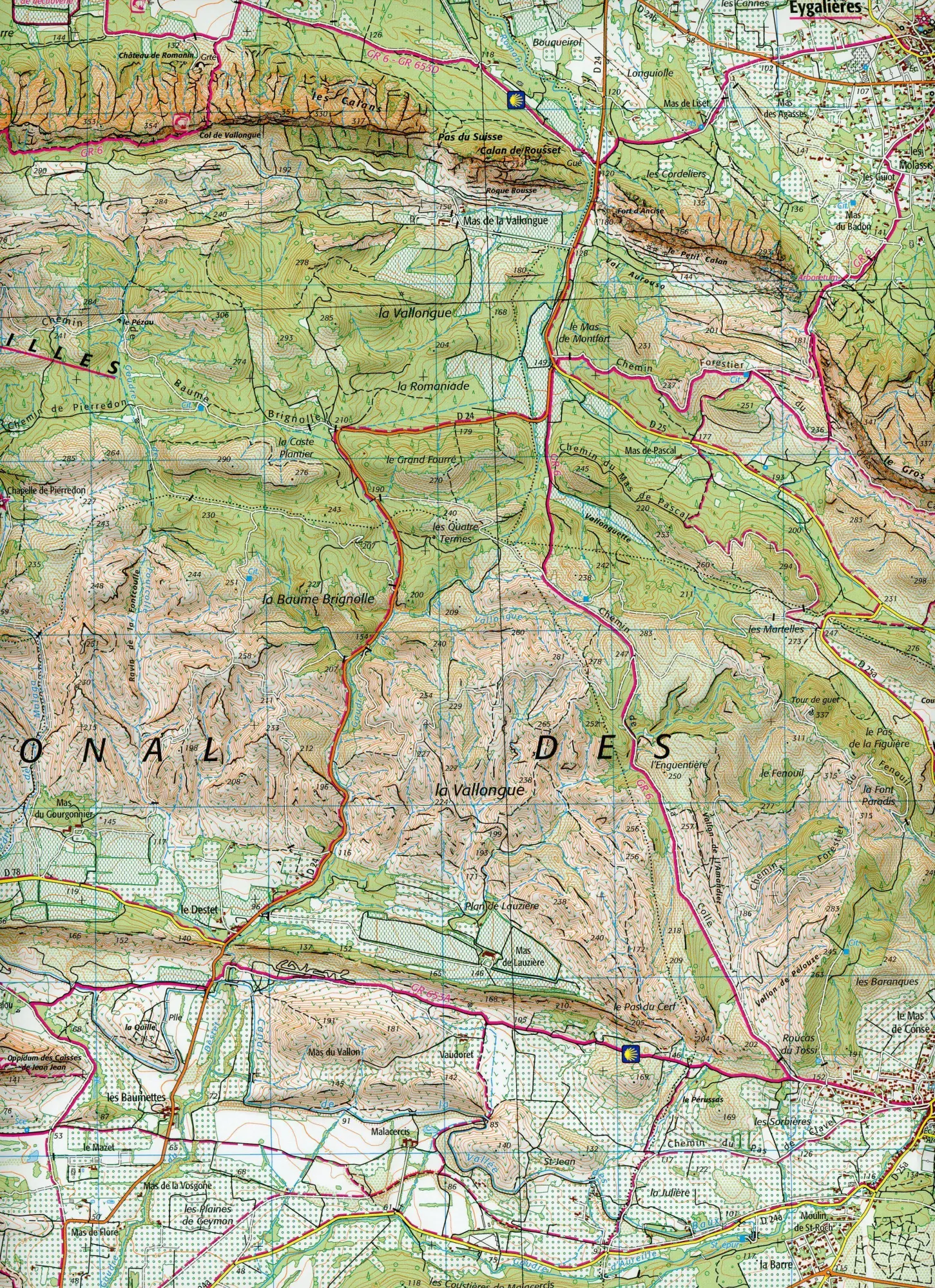Bild: 9782758551560 | St.Martin de Crau Les baux de Provence Les Alpilles 1:25 000 | 1:25000